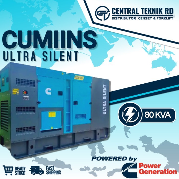 Genset 80 kva Cummins- Silent Diesel - MURAH