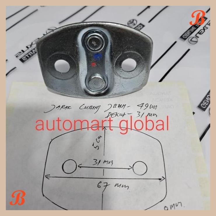 [AMG] STRIKER DOOR LOCK CARRY EXTRA FUTURA T120SS AISIN ORIGINAL