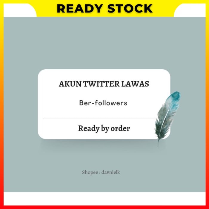 As Termurah Akun X Twitter Tua Ada Followers Bergaransi Proses Cepat