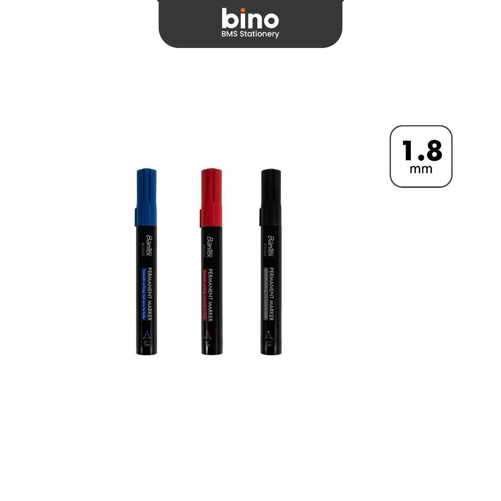 

[BMS Tangerang] Bantex Spidol Permanen / Permanent Marker Tip 1.8mm BG5002