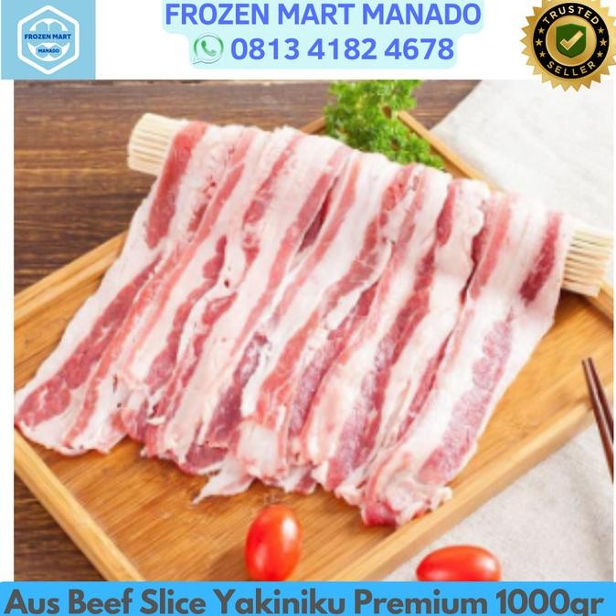 

Aus Beef Slice Yakiniku Premium 1000gr - Frozen Mart Manado alum