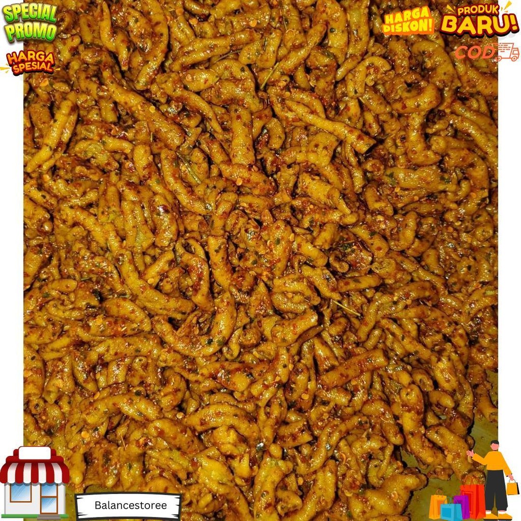 

Keripik Usus Ayam Crispy Pedas Daun Jeruk 300Gr D Termurah