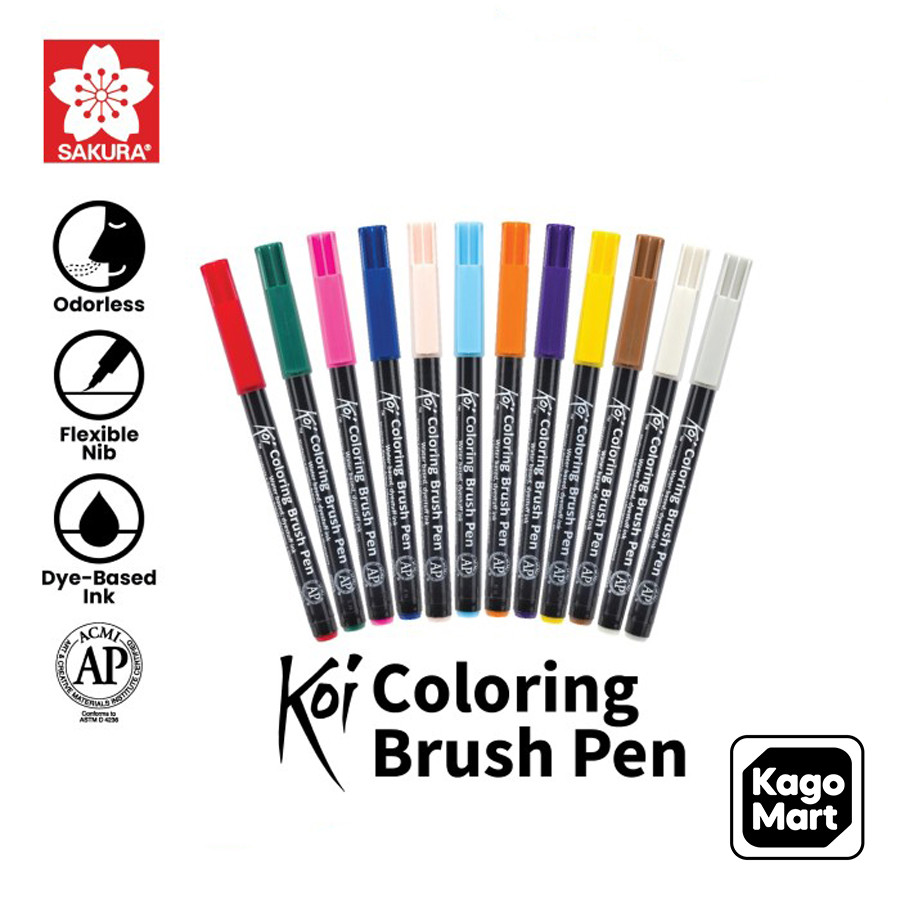 

Sakura Koi Coloring Brush Pen Spidol Warna