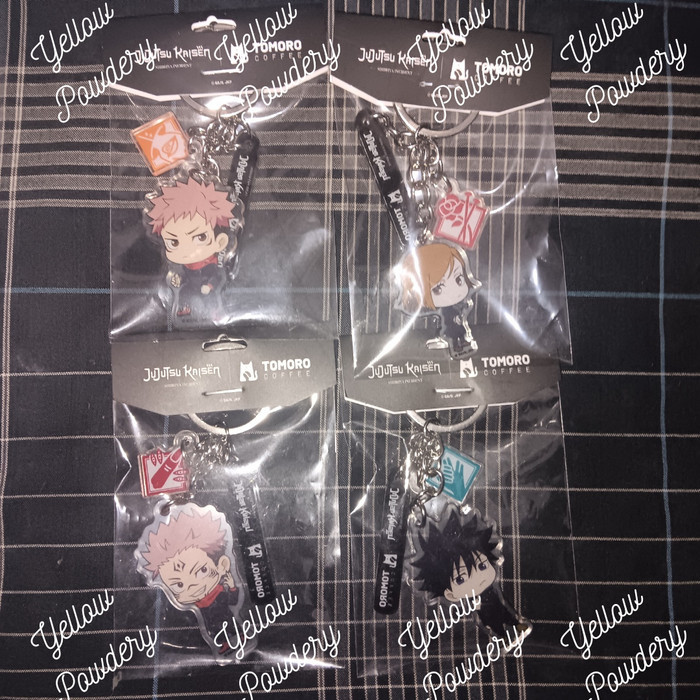 READY TOMORO COFFEE X JUJUTSU KAISEN LIMITED EDITION KEYRING KEYCHAIN GANTUNGAN KUNCI SATORU GOJO