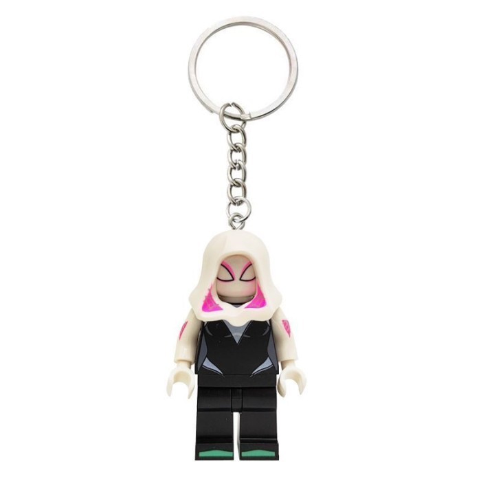 2pcs Gantungan Kunci Pasangan Spiderman Miles Morales & Spider Gwen Gantungan Kunci Lego Liontin Tas