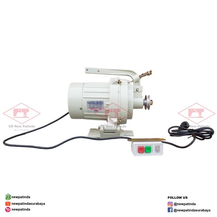 

,,,,,,,] Dinamo Mesin Jahit Industrial 250 Watt Elnoss Clutch Motor
