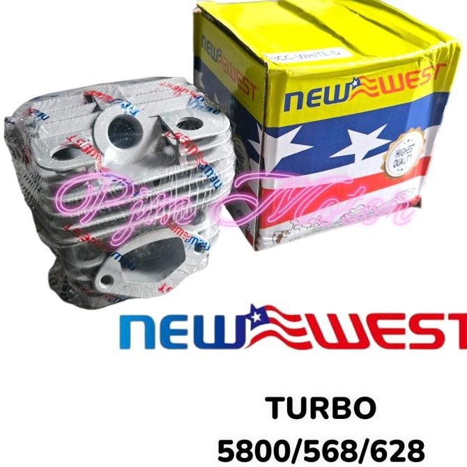 *****] PUTIH (TURBO) 5800 CYLINDER BLOCK ASSY boring blok mesin chain saw sinso senso mini kecil tah