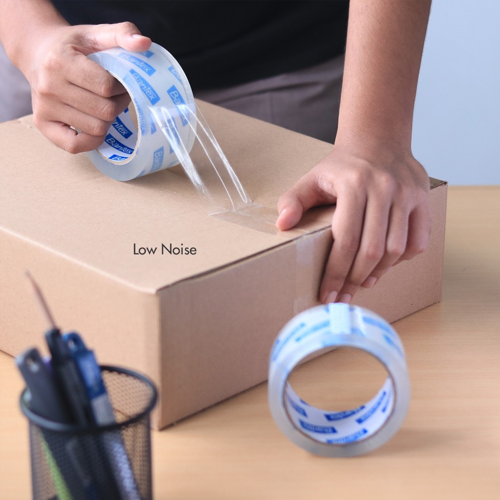 

[Pelangi Stationery] BANTEX Lakban Low Noise <65dB Transparan Bening 48 mm