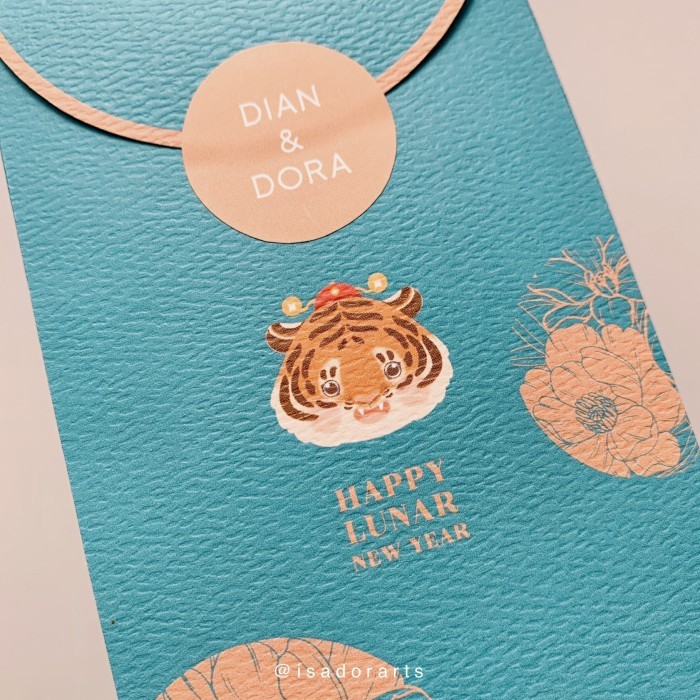 

Angpao Imlek 2022 Macan Tiger / Hong Bao / Angpau / Amplop Uang - Long Original