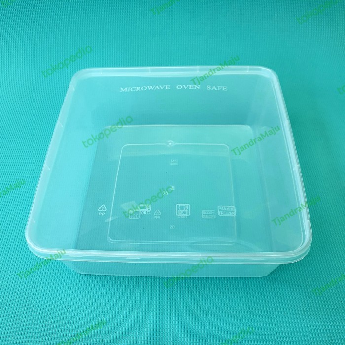 Termurah Kotak Makanan/Thinwall Square Dm 2000Ml/2000 Ml