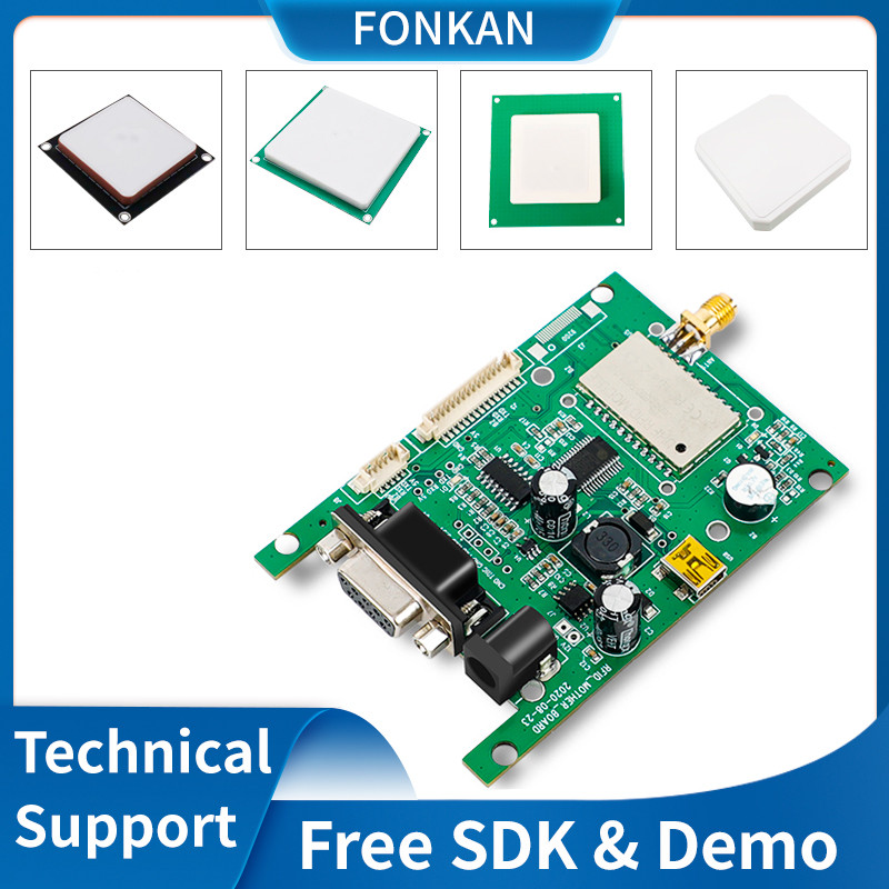 AQS TTL ,USB,RS232 UHF RFID Chip Reader Writer Module with Antenna Free SDK and Software