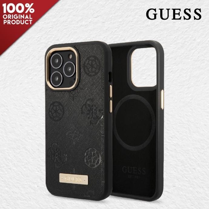 " Case Iphone 14 / Plus / Pro / Pro Max Guess Magsafe Ltr Peony "