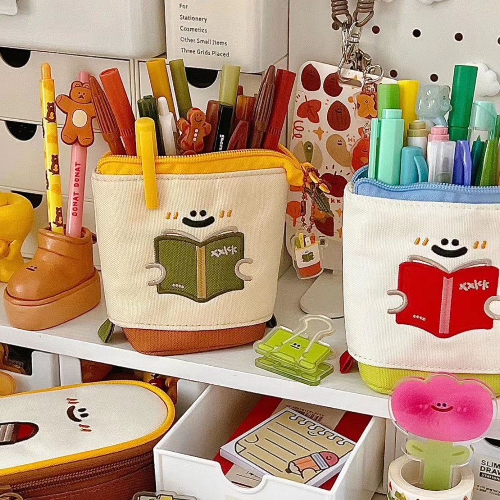 

Cute Retractable Large Capacity Cartoon Pencil Case Student Storage Bag