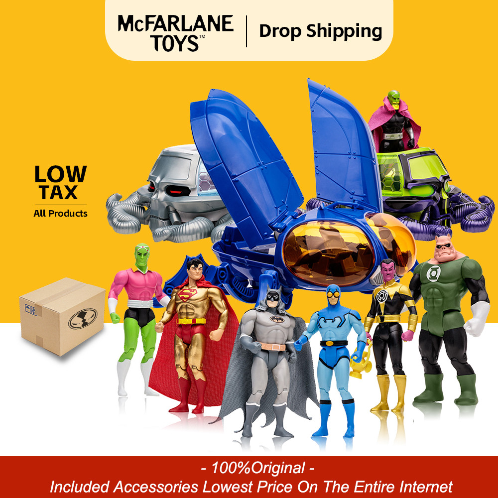 ADS McFarlane Toys DC Super Powers Manga Batman Brainiac Blue Beetle Kilowog 15cm Action Figure