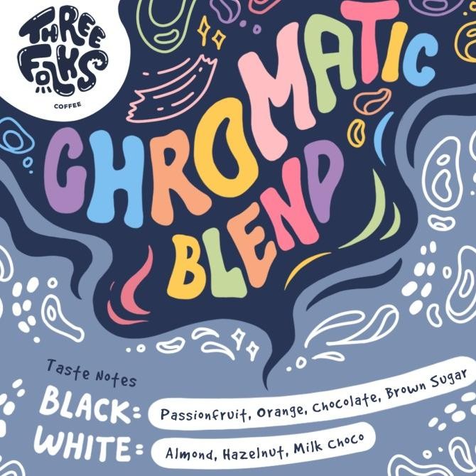 

Kopi Arabika Espresso Chromatic Blend Three Folks 250 Gr