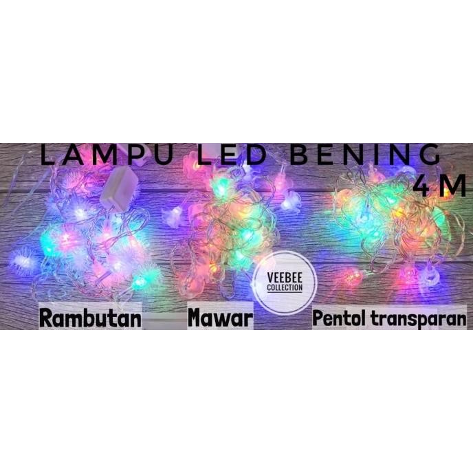 ><><><] Lampu hias natal LED bening/ lampu hias pohon natal pohon terang