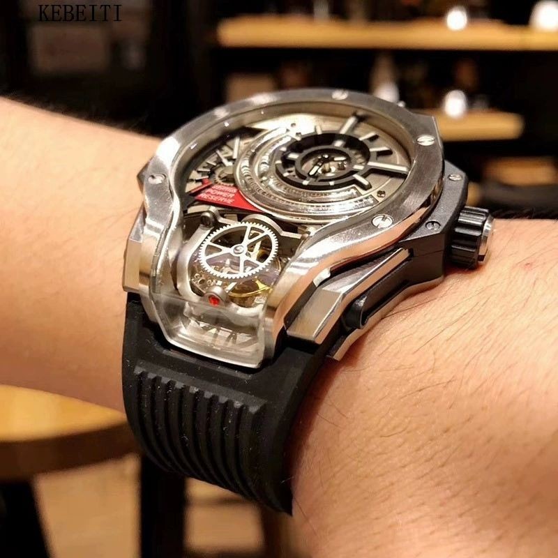 Jam Tangan Gaya Sama Messi World of Warcraft Teknologi Hitam Berongga Jason Statham Jam Tangan Bater
