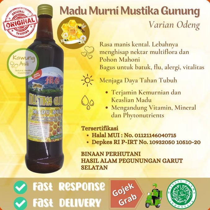

] Madu Odeng Asli Mustika Gunung 630 ml (Netto)