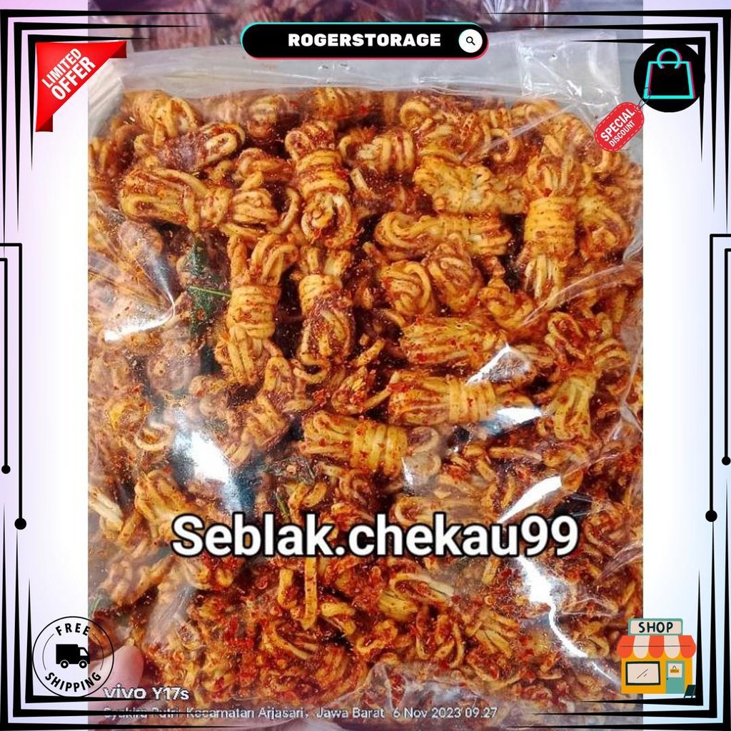 

Promo 500Gr Seblak Viral Mie Gulung Extra Pedas Daun Jeruk D Terlaris