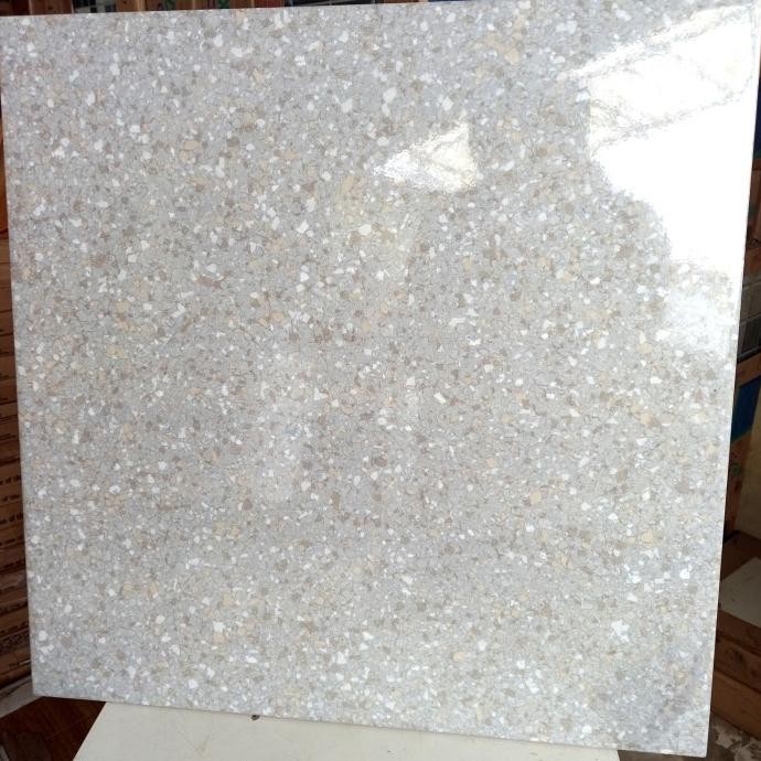 KERAMIK LANTAI 50X50 GLOSSY MOTIF MARMER SALUR-KERAMIK RUANGAN GOL