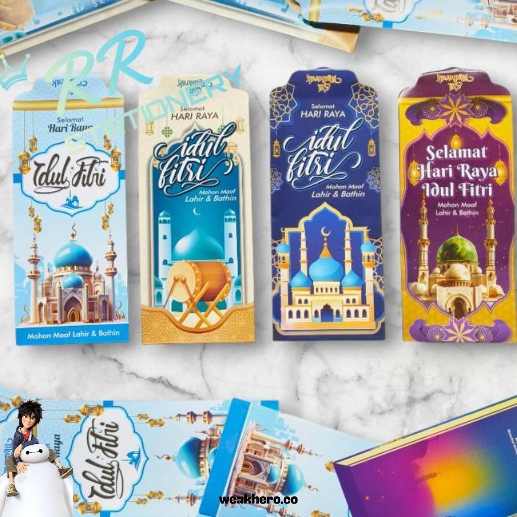 

Angpao, Ampau, Amplop Lebaran Motif Mesjid Ukuran Besar Isi 50 Promo