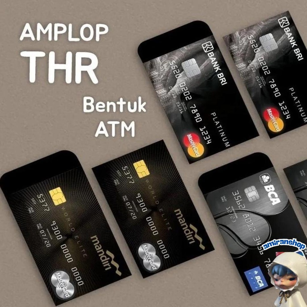 

(50 Pcs) Amplop Lebaran Motif Atm 2025 Sale