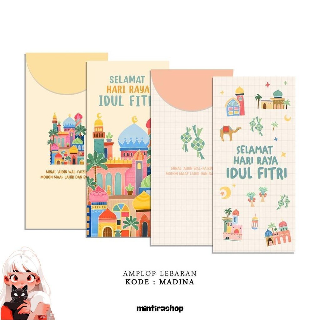 

Amplop Lebaran Idul Fitri 2025 | Madina Set Isi 8Pcs Murah