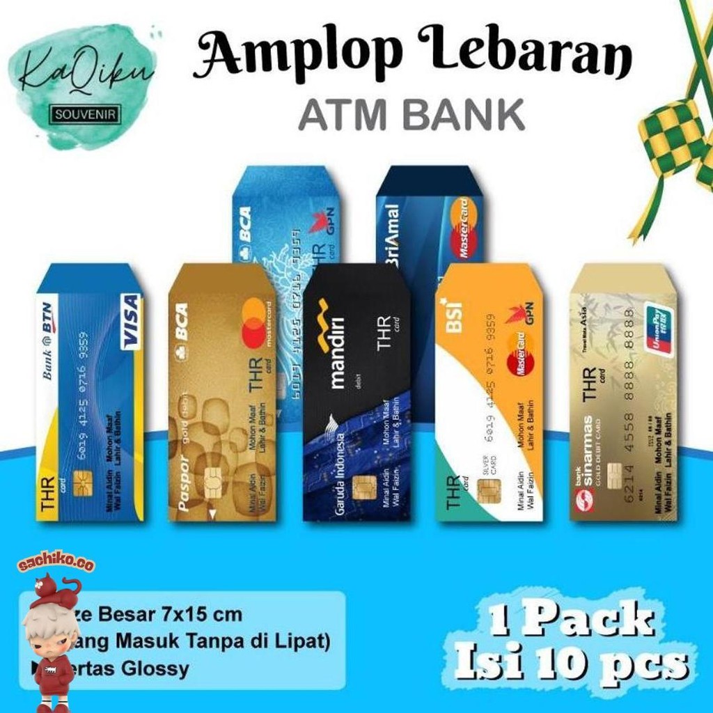 

Amplop Lebaran Atm Unik Idul Fitri & Idul Adha 1446 Hijriah Diskon