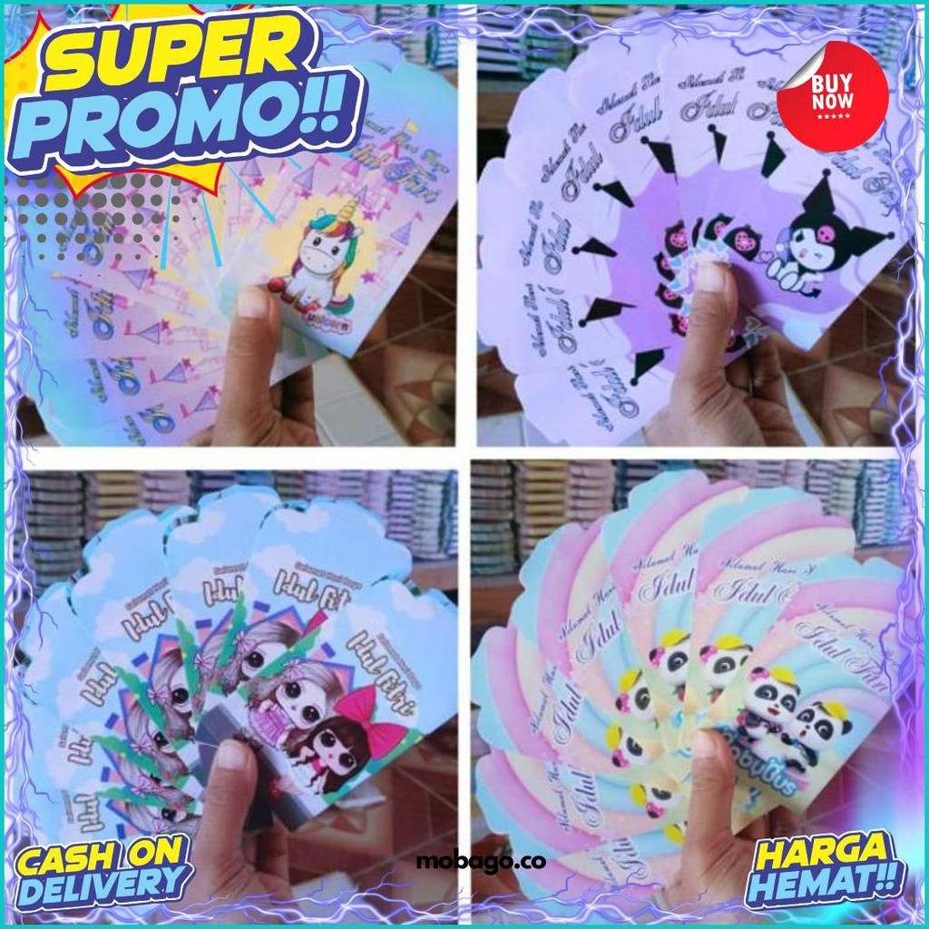 

100Pcs(10Pack) Uk Medium Amplop Lebaran Siap Pakai Diskon