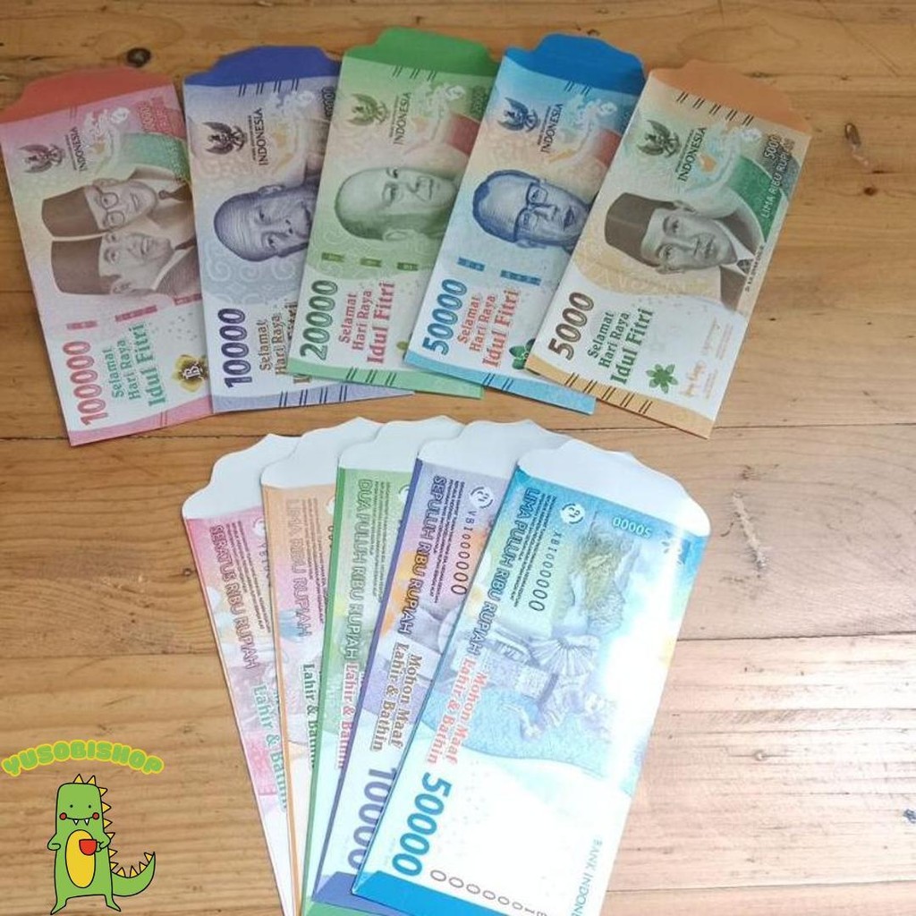 

100 Lembar...Amplop Lebaran Motip Uang Mainan Jumbo Murah