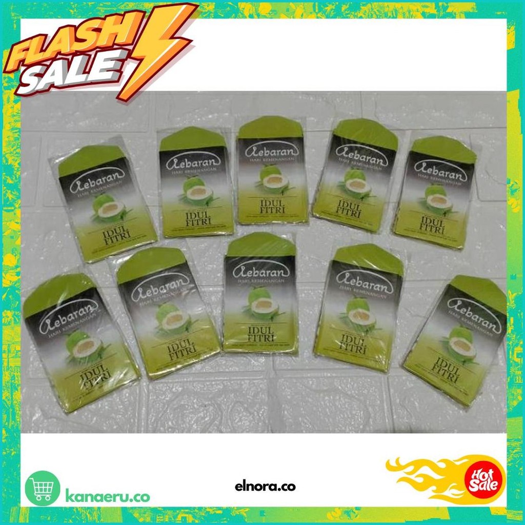 

100 Lembar Amplop Lebaran Snack Medium 6-8.5Cm Spesial Marjan Promo