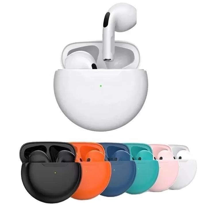 Am67 [COD]Pro6 TWS Headset Bluetooth Mini size Portable TWS Bass HiFi Stereo Sound Earphone Wireless