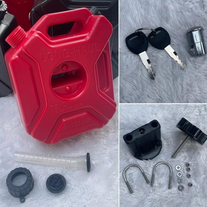 Jerigen 3 Liter 5 Liter Motor Touring Adventure Jerry Can Platic Tebal