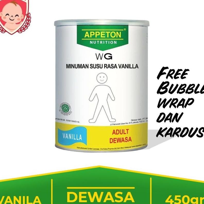 

Appeton Weht Gain Vanilla Vanila 450Gr 450 Gr Grati Paing Bubble Du