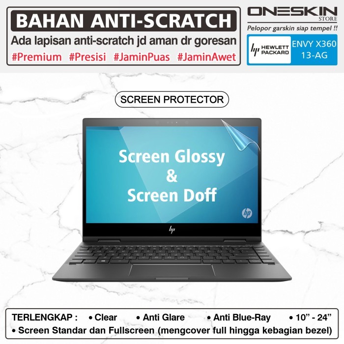 Pelindung Screen Protector HP Envy x360 13-ag ag0022au ag0023au Glossy
