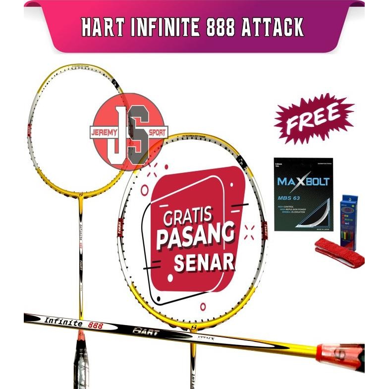 raket badminton hart infinite 888 attack Terlaris