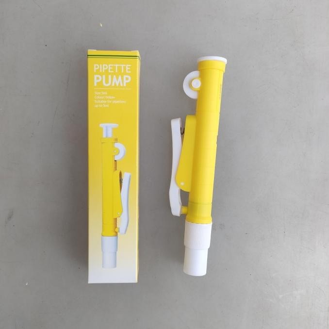 PIPET PUMP POMPA PIPET PIPET FILLER KUNING UNTUK PIPET 5 ML PIPET UKUR VOLUME 5 ML