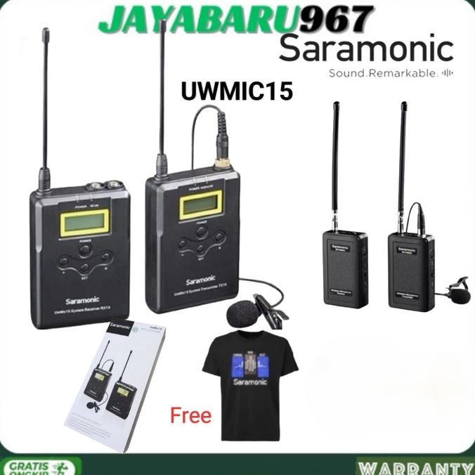 MIC SARAMONIC UWMIC 15 -V2 CLIP ON WIRELESS Terlaris