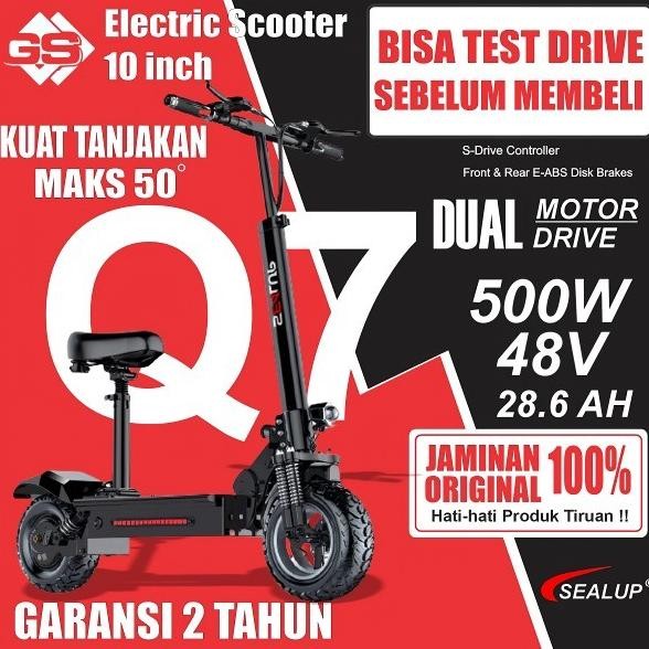 Promo Sealup Q7 Skuter Listrik / Electric Scooter / Skuter Elektrik