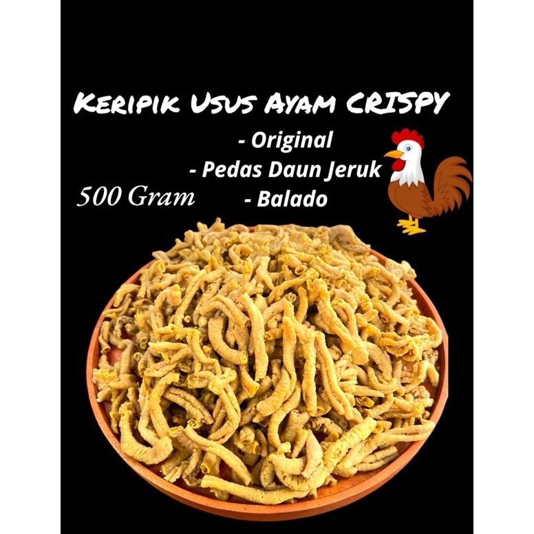 

Keripik Usus Ayam Super Renyah 500 Gram