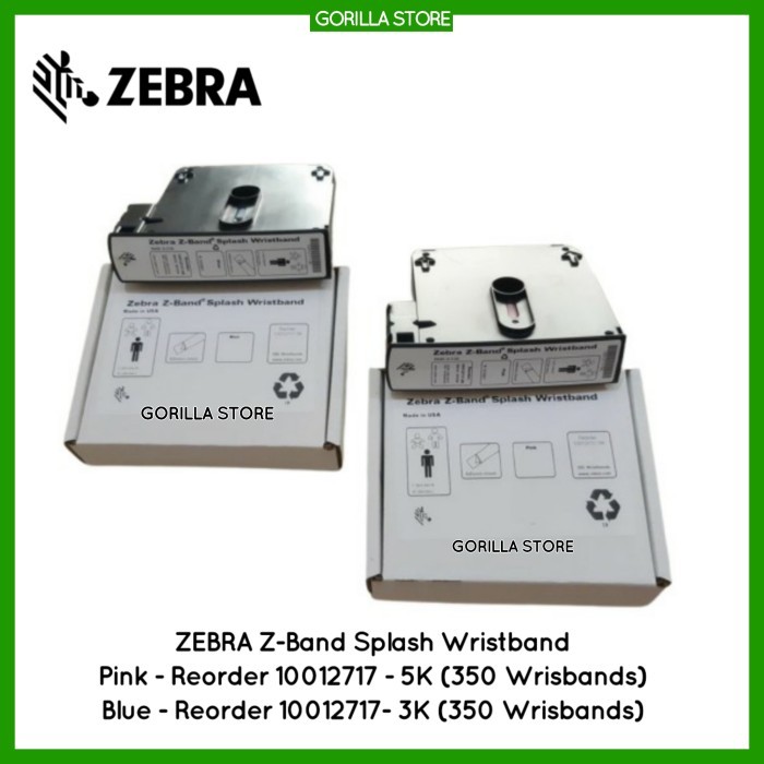 Zebra Wristband Cartridge - Gelang Pasien (1 Catridge)