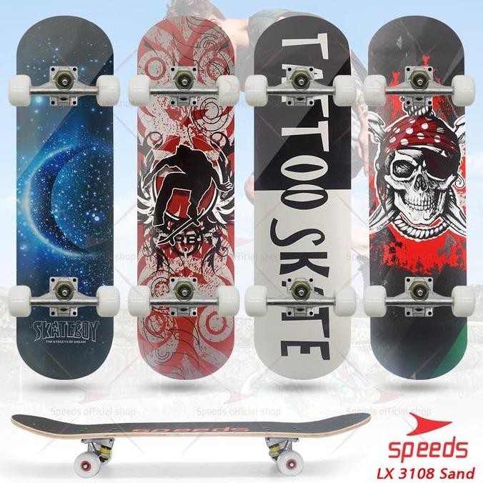 Promo Speeds Skateboard Profesional Dewasa Adult Skateboard Xl Papan Skate Freestyle 028-3108