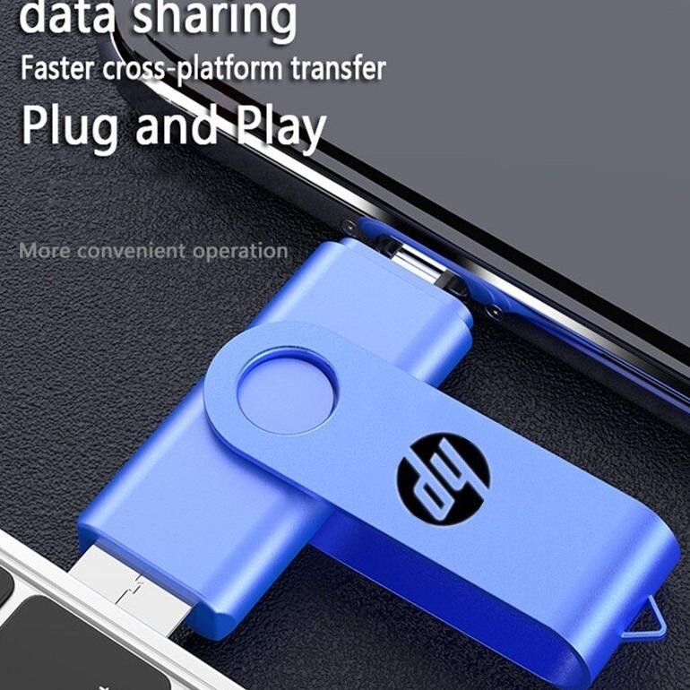 QV21 HP FLASHDISK OTG TYPE C USB 1TB/2TB FLASH DRIVE ULTRA DUAL USB 3.1 Flashdisk hp dan laptop Sale