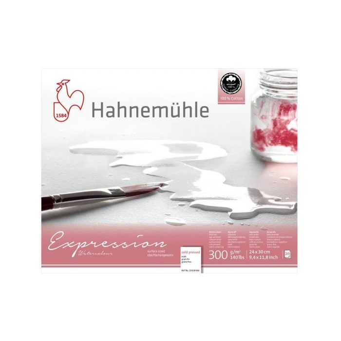 

Hahnemuhle Expression 24x30cm Cold Pressed 300 gsm Watercolour Block