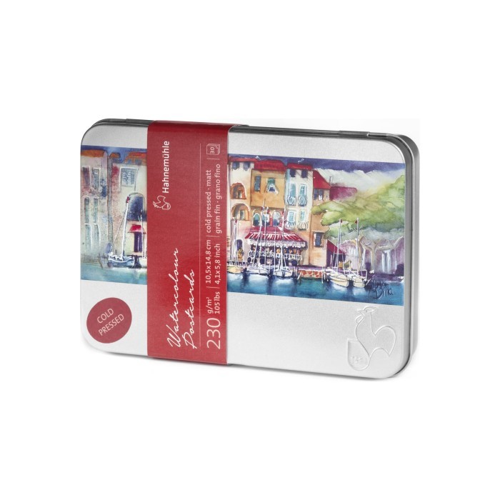 

Hahnemuhle Watercolour Postcards Cold Press 230 gsm in Metal Box