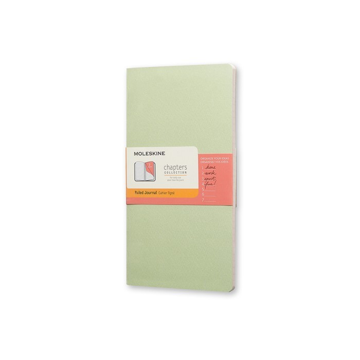 

MOLESKINE Chapters Journal Slim Pocket Ruled Mist Green