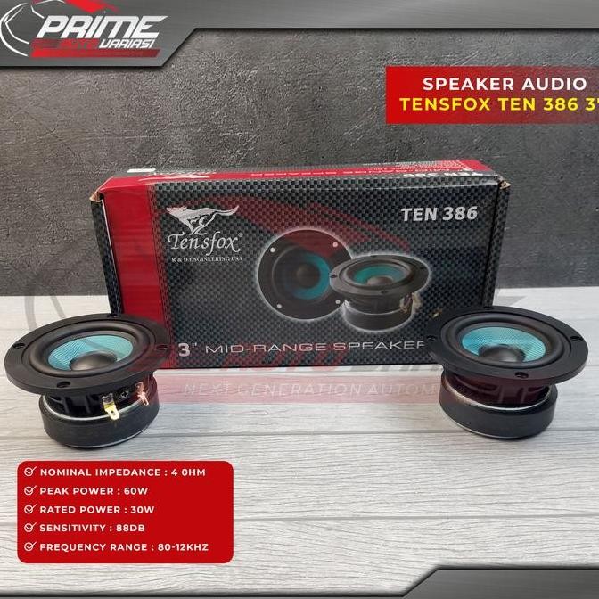 AUDIO TENSFOX TEN 386 3" MIDRANGE SPEAKER Terlaris