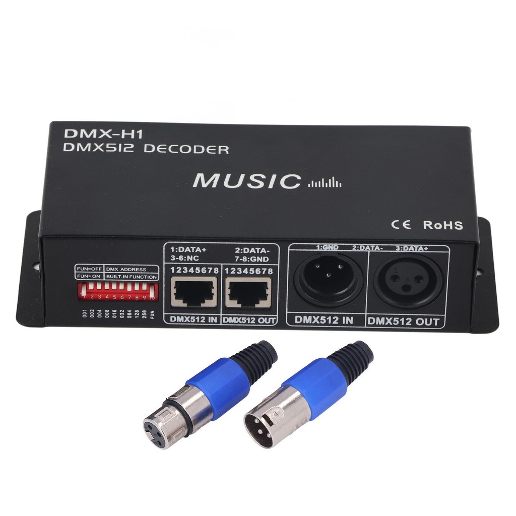 BHS 3 Channel DMX RGB Decoder - Adjustable Design for hotels , for sober for bars , and Lounges