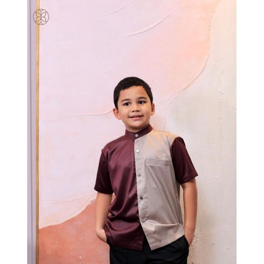 ZM Feat Gerai Hawa - Ubaidah Koko Kids Maroon Beige