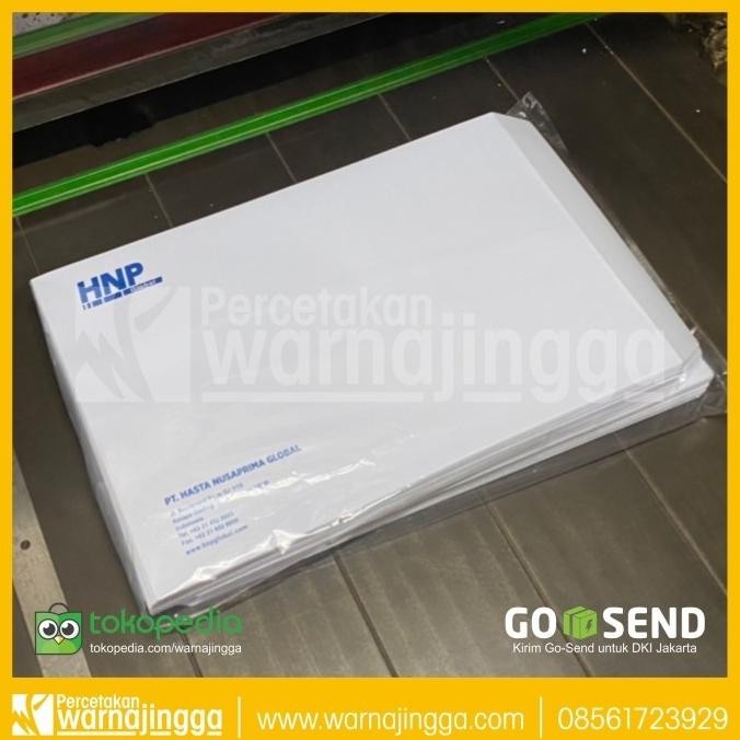 

Sale Cetak Amplop Folio Putih - Cetak 1 Warna - Ukuran 24X35Cm
